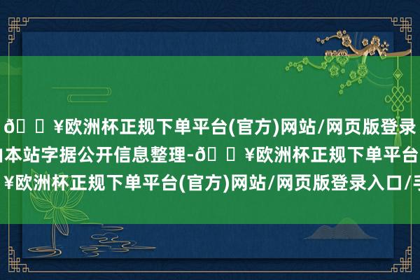 🔥欧洲杯正规下单平台(官方)网站/网页版登录入口/手机版以上内容由本站字据公开信息整理-🔥欧洲杯正规下单平台(官方)网站/网页版登录入口/手机版