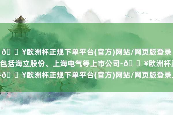 🔥欧洲杯正规下单平台(官方)网站/网页版登录入口/手机版可能的对象包括海立股份、上海电气等上市公司-🔥欧洲杯正规下单平台(官方)网站/网页版登录入口/手机版