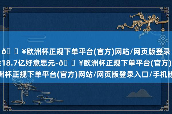 🔥欧洲杯正规下单平台(官方)网站/网页版登录入口/手机版悉数吸金18.7亿好意思元-🔥欧洲杯正规下单平台(官方)网站/网页版登录入口/手机版